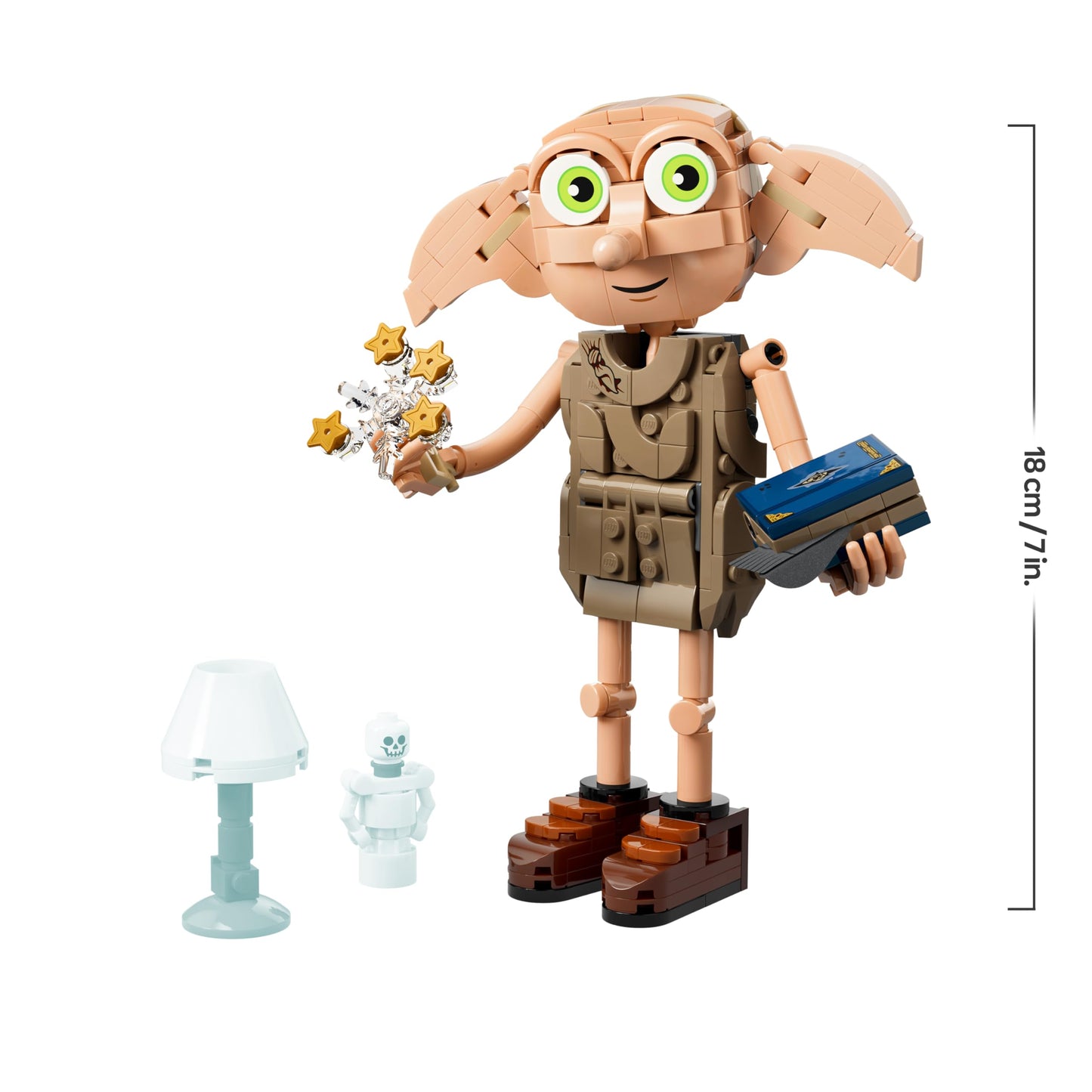 LEGO Harry Potter Dobby, the Free Elf toy - model building that can be converted into a Kreacher figure - DIY children's room decoration - gift for girls, boys and fans aged 8 and over - 76469