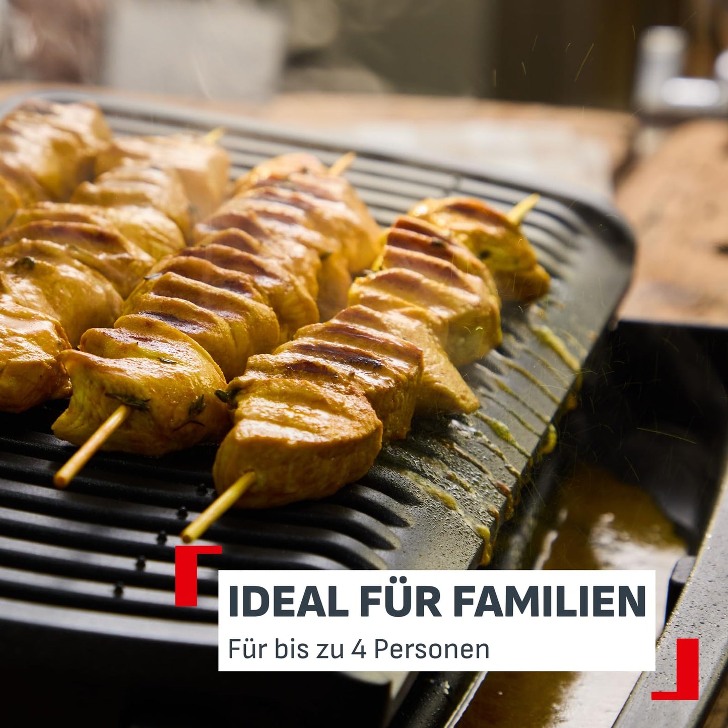 Tefal OptiGrill+ contact grill, 6 programs, cooking level display, removable plates, manual mode, optimal grilling results thanks to thickness measurement, electric grill, stainless steel, GC712D12