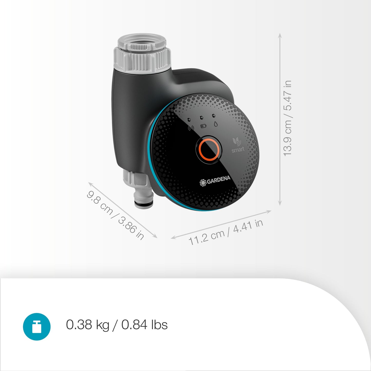 Gardena smart Water Control irrigation control; smart: data-controlled irrigation*, smart home integration*, clever irrigation, high-quality valve technology, frost warning* (19033-20)