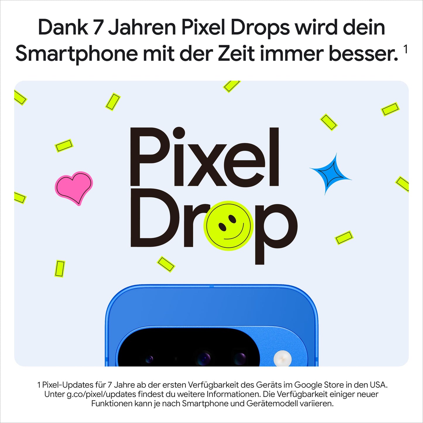 Google Pixel 10 - Android smartphone without SIM lock, with Gemini, innovative triple rear camera, more than 24 hours of battery life and 6.3 inch Actua display - Obsidian, 128GB + Buds Pro 2 - GA09744-AN