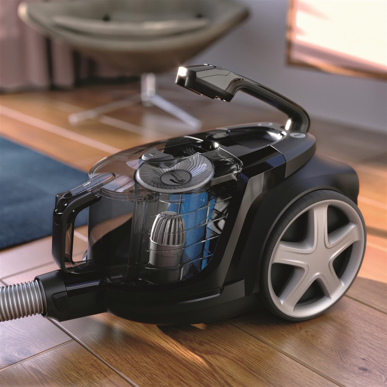 Philips PowerPro Expert 7000 Series (bagless vacuum cleaner, TriActive+ LED nozzle, allergy filter, 900 watts) high-gloss black - FC9747/09