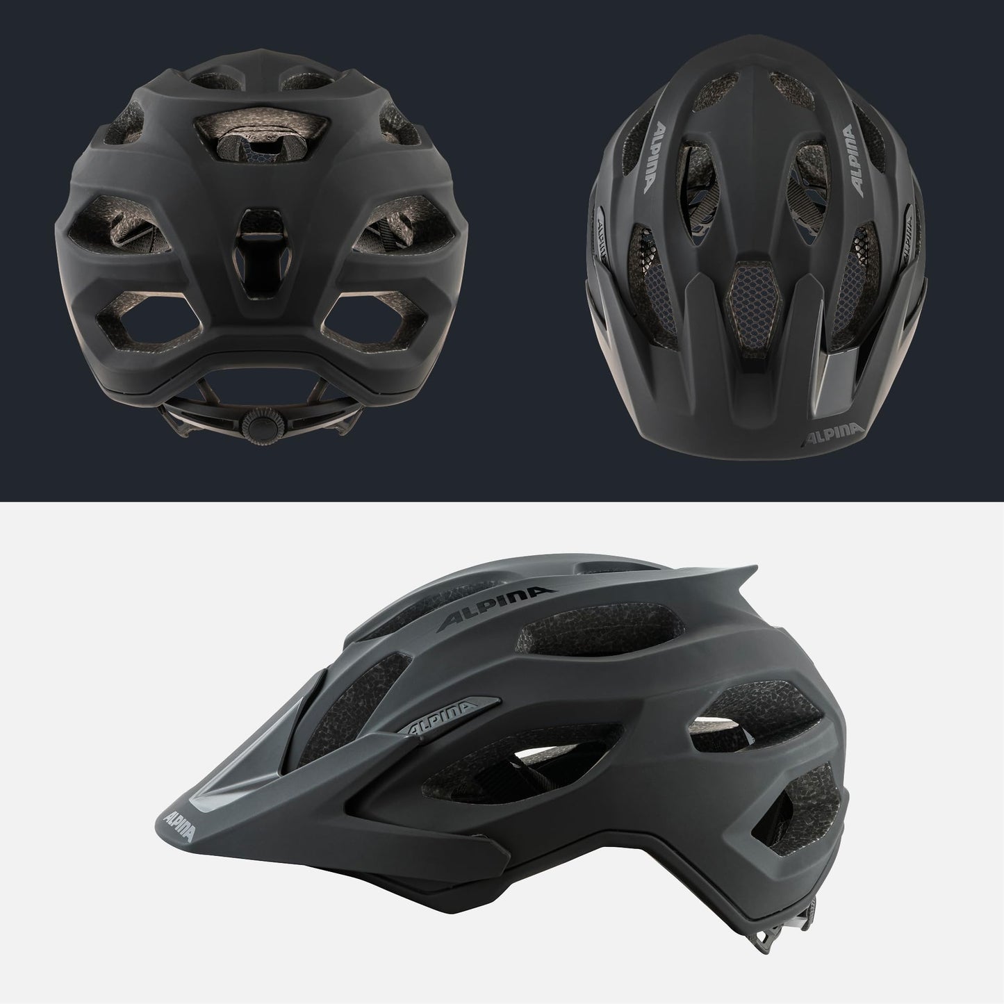 ALPINA Carapax 2.0 MTB bicycle helmet, black matt, 52-57 cm - A9725133