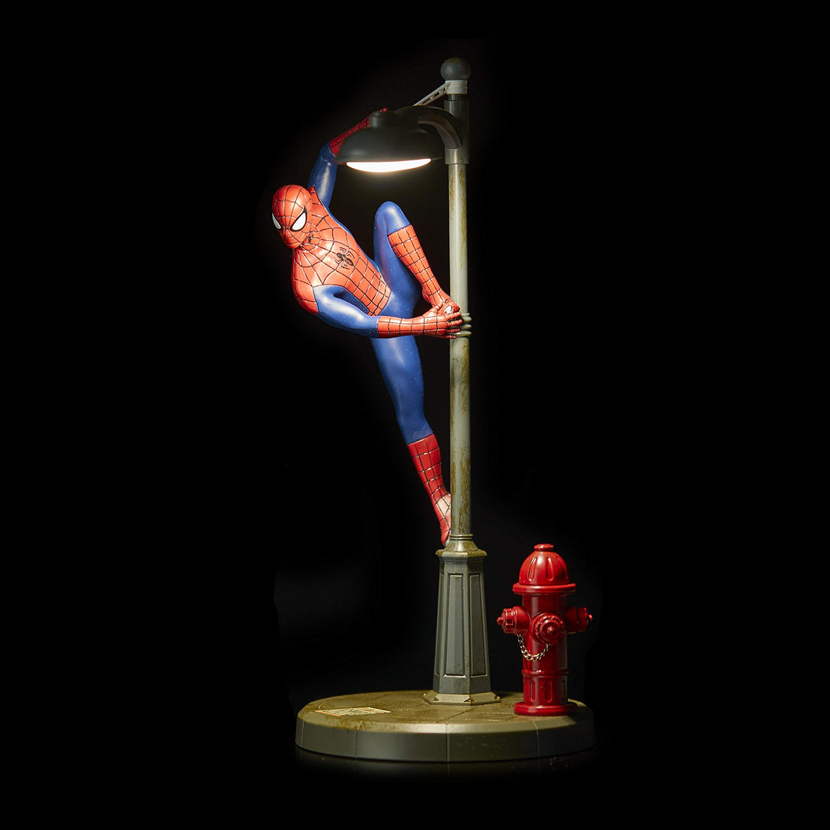 Spider-Man Table Lamp - Officially licensed Disney table light, Marvel street lighting Spider-Man spotlight, gift for Multiverse fans. - PP6369MC