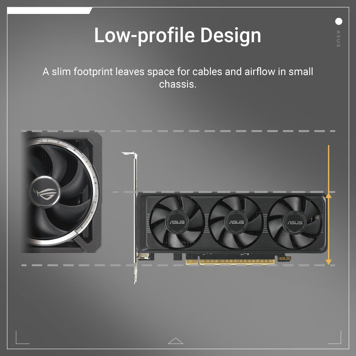 ASUS GeForce RTX 5060 LP BRK 8GB OC Edition Low Profile Gaming Graphics Card - 90YV0N90-M0NA00