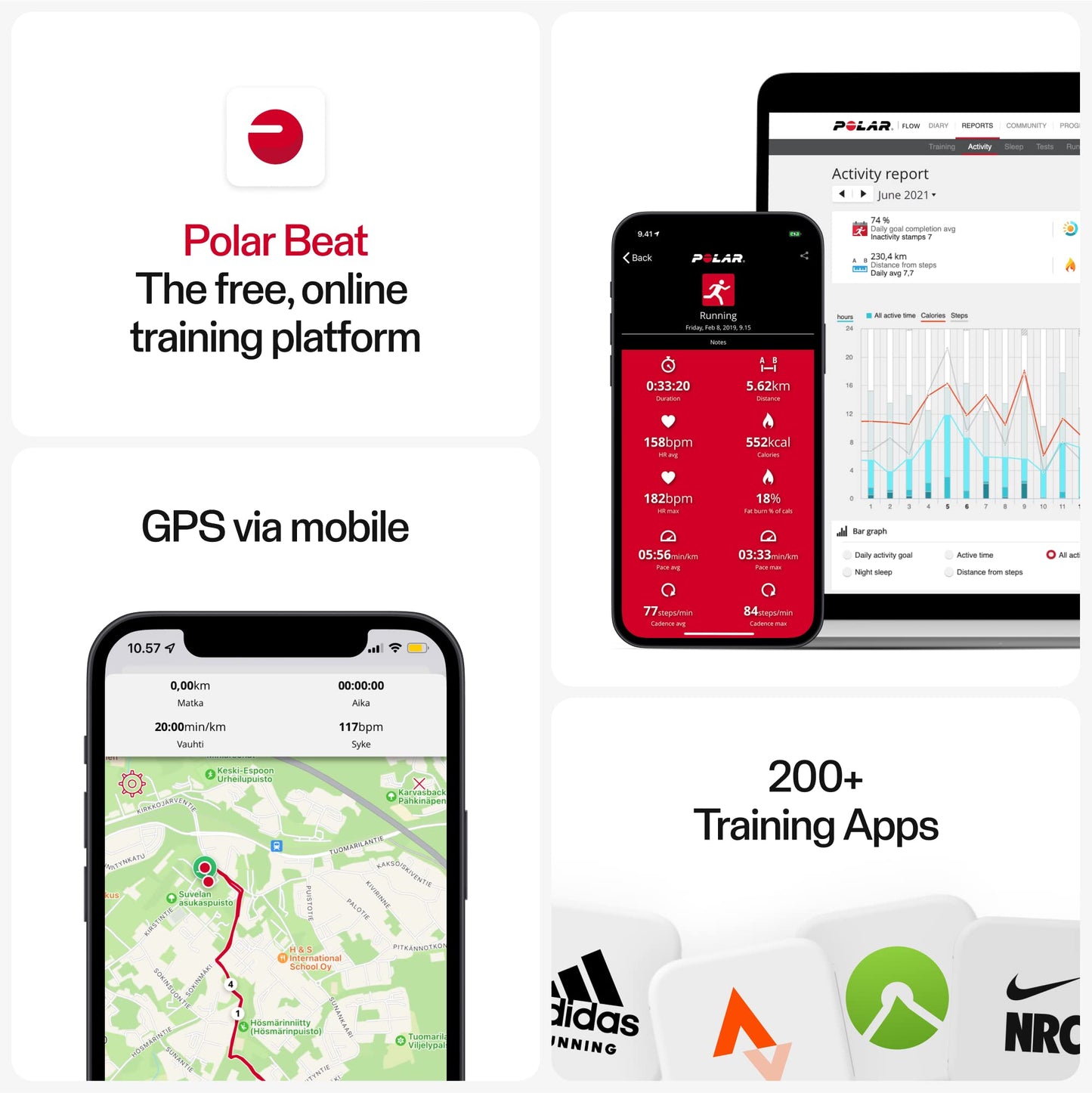 Polar H9 Heart Rate Sensor - ANT+/Bluetooth - Waterproof HR Sensor with Soft Chest Strap for Fitness Training, Cycling, Running, Outdoor Sports, M-XXL, Black-Grey, M-XXL - 92081565