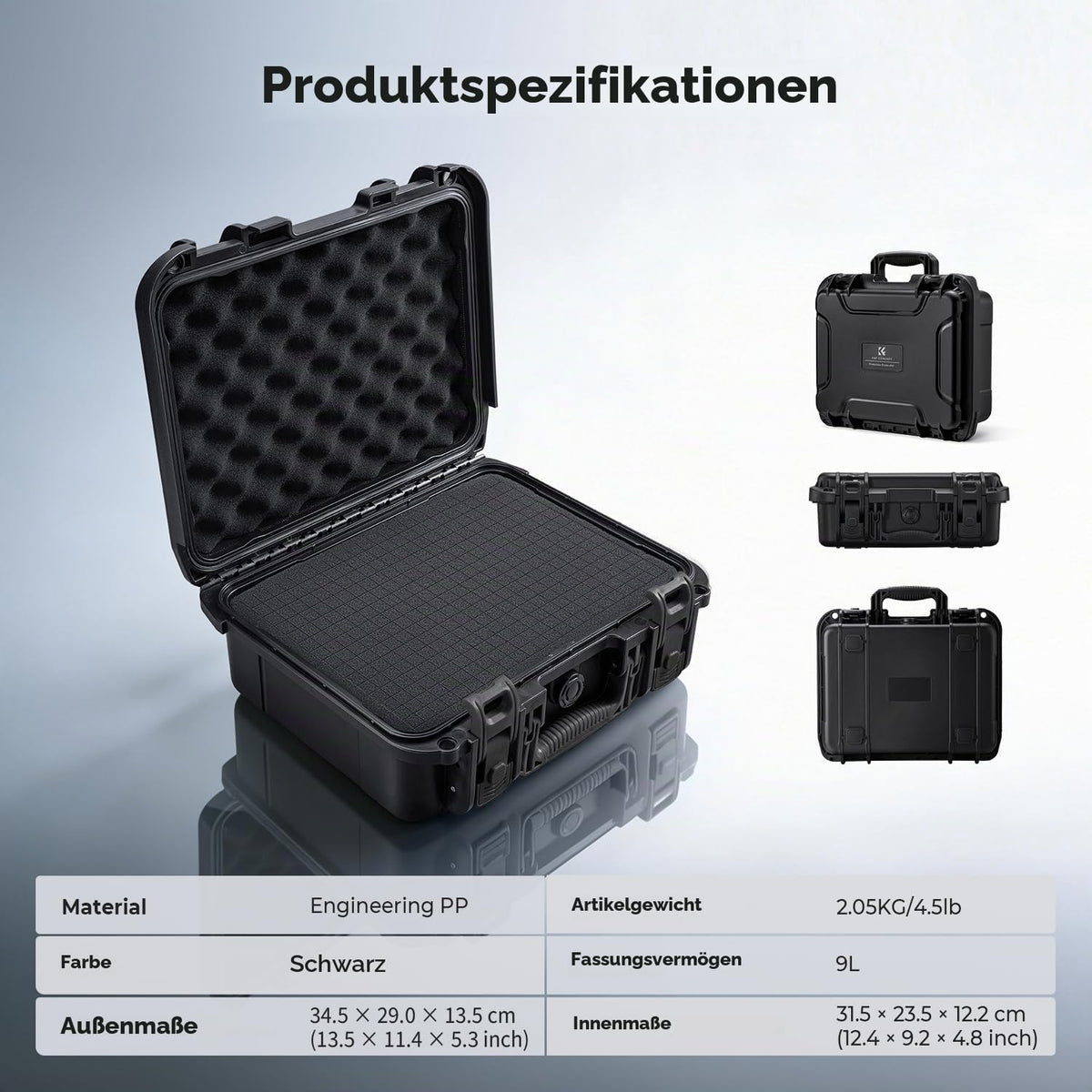 K&F CONCEPT Geantă pentru cameră, IP67 impermeabilă, rezistentă la șocuri, etanșă la praf. - KF13.1302V4