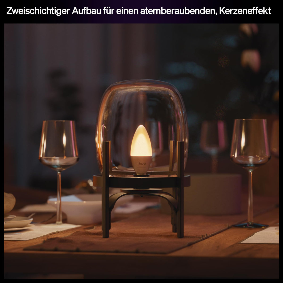 Philips Hue Smart LED Bulb, B39, E14, 3-pack, White and Color Ambiance, Full Spectrum Light 1,000 K–20,000 K, 500 lm, Extremely Low Dimmable, Chromasync, Alexa, Google Home, Apple Home - 929004295306