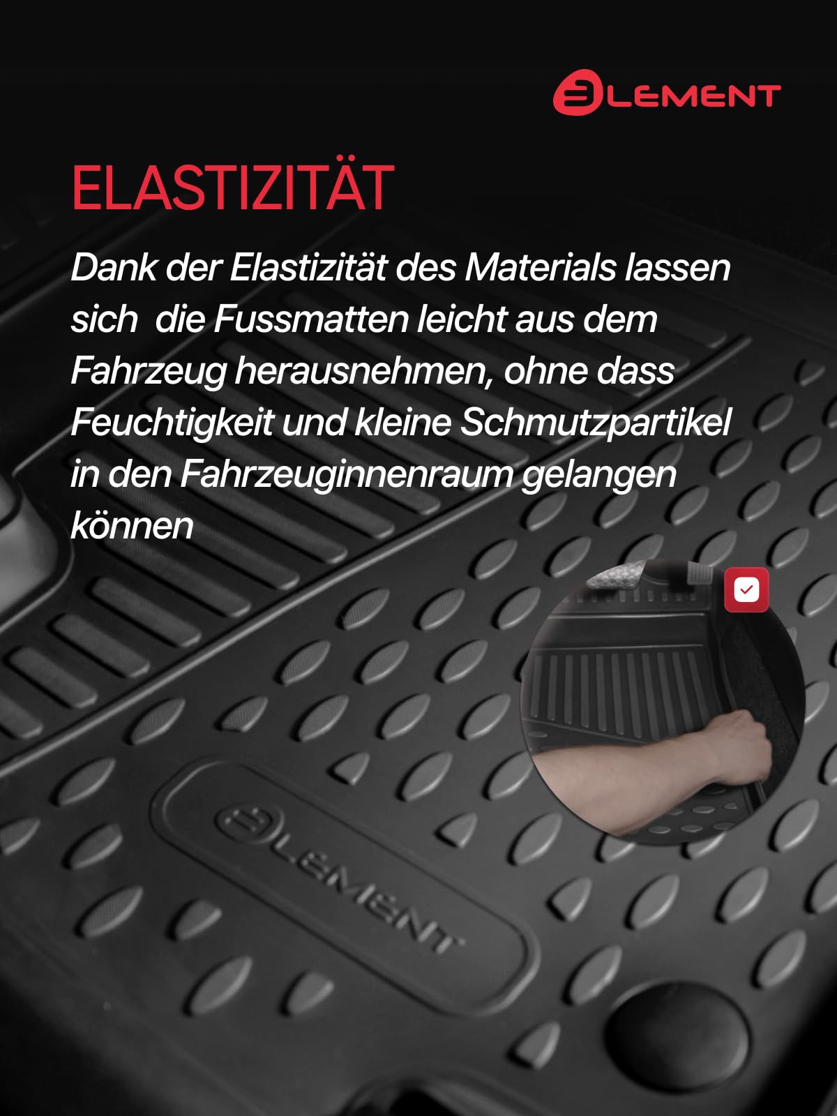 Element 3D rubber mats for Mercedes-Benz Citan II from 2021, TPE - EXP.ELEMENT3DA67188210k
