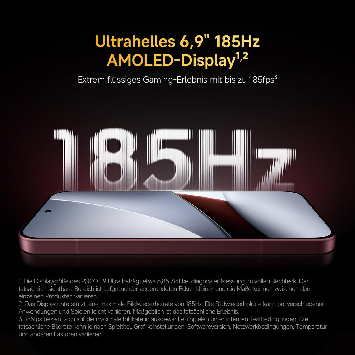 Poco F9 Ultra, Smartphone 12+256 GB, Dark Cherry, 8050mAh Akku, 100W încărcare