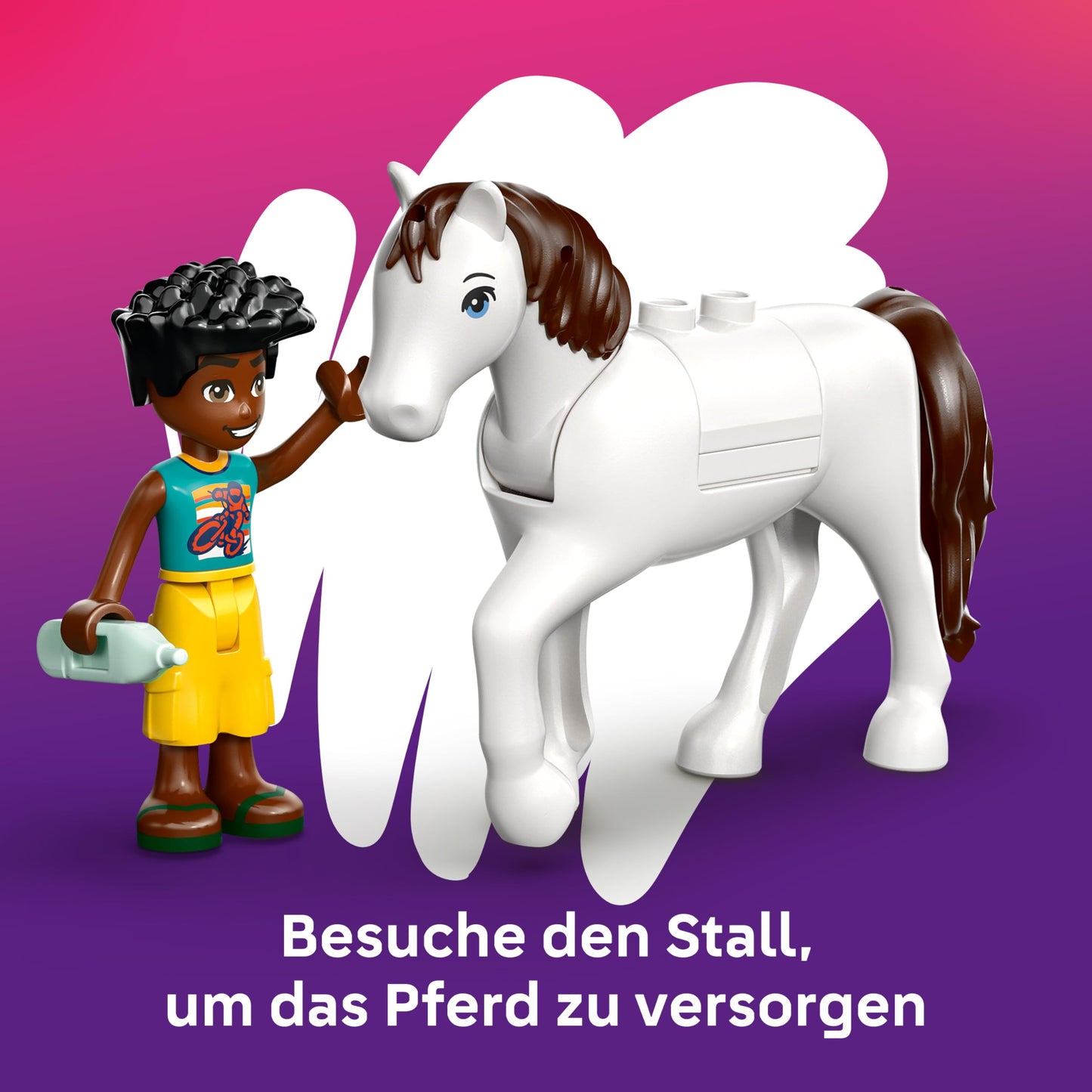 LEGO Friends Animal Clinic - educational toy with horse stable, 2 mini dolls, dog, rabbit & cat figure plus accessories - birthday gift for girls aged 4 and over - 42696
