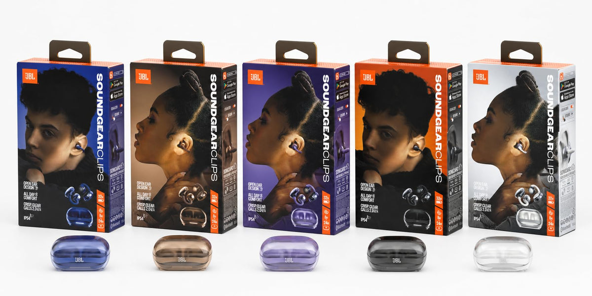 JBL Soundgear Clips Open-Ear Headphones, Ghost Blue - JBLSNDGEARCLBLU