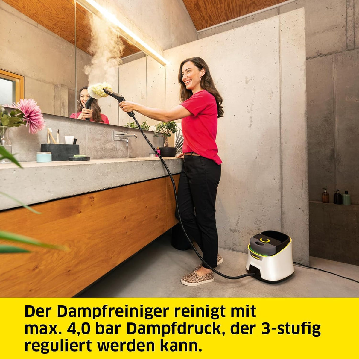 Kärcher Steam Cleaner SC 4 Deluxe, Steam Pressure: 4 bar, Heating Time: 3 min - 1.513-460.0