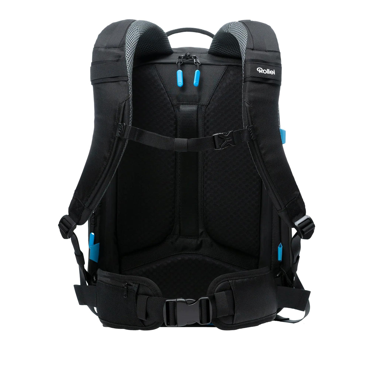 Rollei Fotoliner Ocean Pro: Large camera backpack in black made from 49 recycled PET bottles, suitable for hand luggage, including laptop compartment, movable dividers - 20314