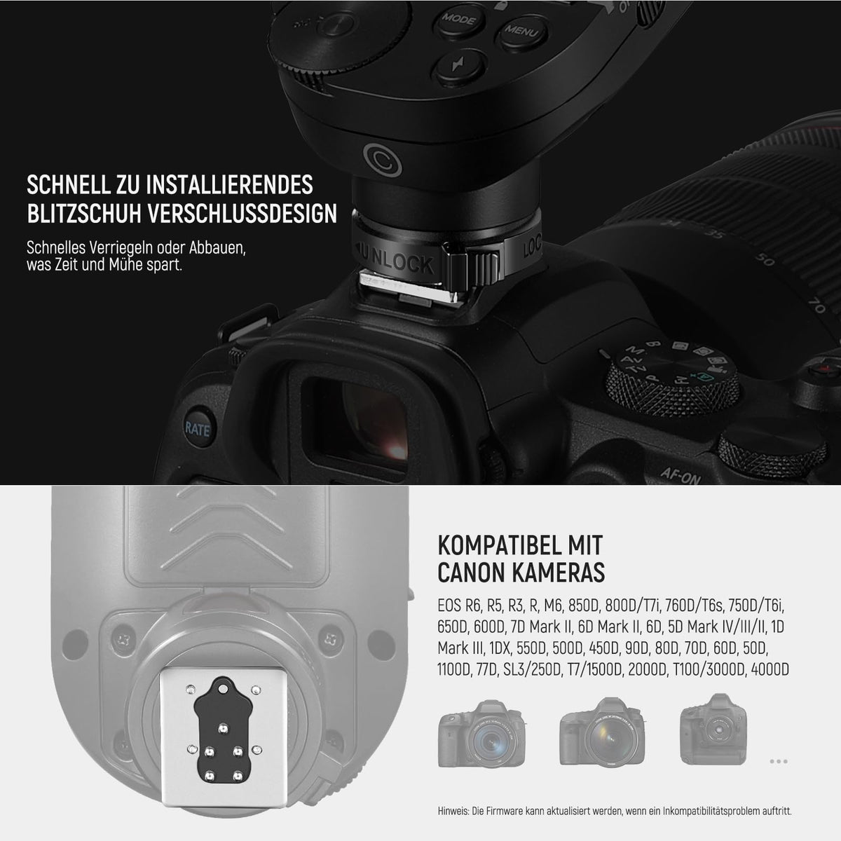 NEEWER Improved QPRO-C TTL Wireless Flash Trigger compatible with Canon