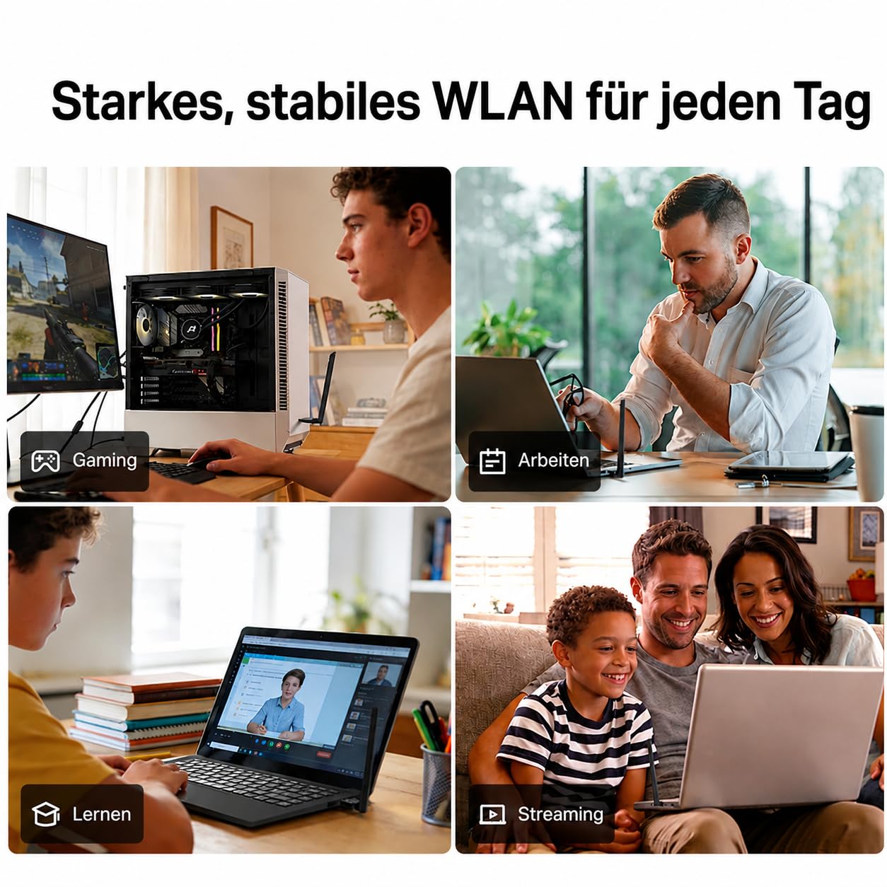 TP-Link Archer TXE70U Plus WLAN stick for PC WiFi 6E, AXE5400 USB WLAN adapter tri-band, USB 3.0, high-gain antennas, WPA3, compatible with Windows 11/10