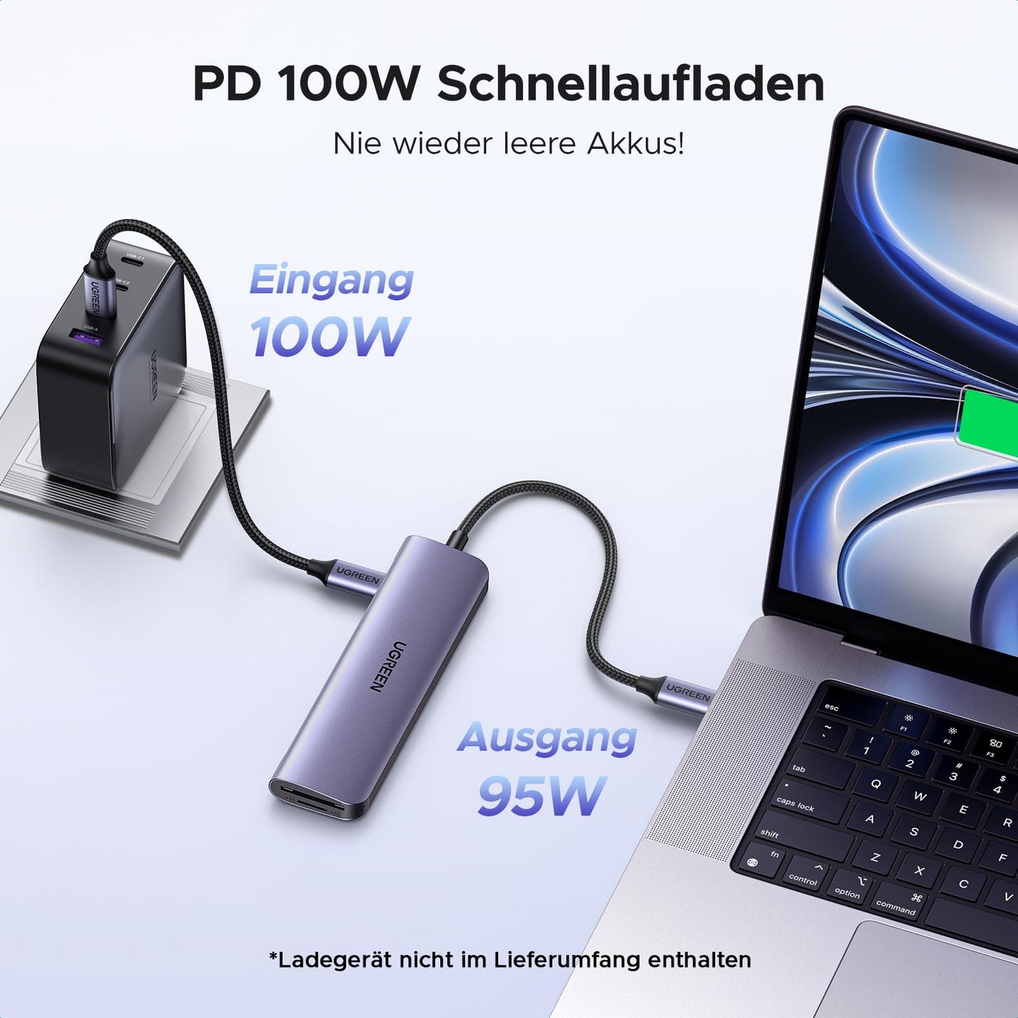 UGREEN Revodok 1071 USB C Hub HDMI 4K, PD 100W, USB 3.0 data ports, SD/TF card reader multiport adapter compatible with iPhone 17/16, MacBook Neo, iPad, Surface Laptop, Galaxy S24, Steam Deck etc. - 15214