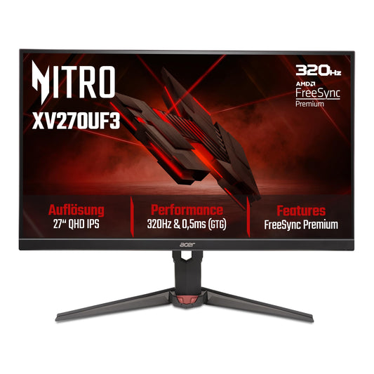 Acer Nitro XV270U F3 Gaming Monitor 27 Inch (68.6 cm) WQHD 320Hz