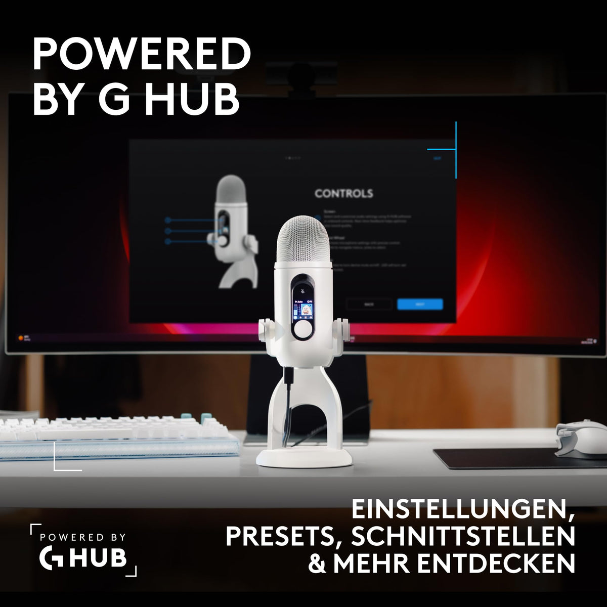 Logitech G Blue Yeti 2 USB Mic for Gaming, Streaming & Creators - 988-000592