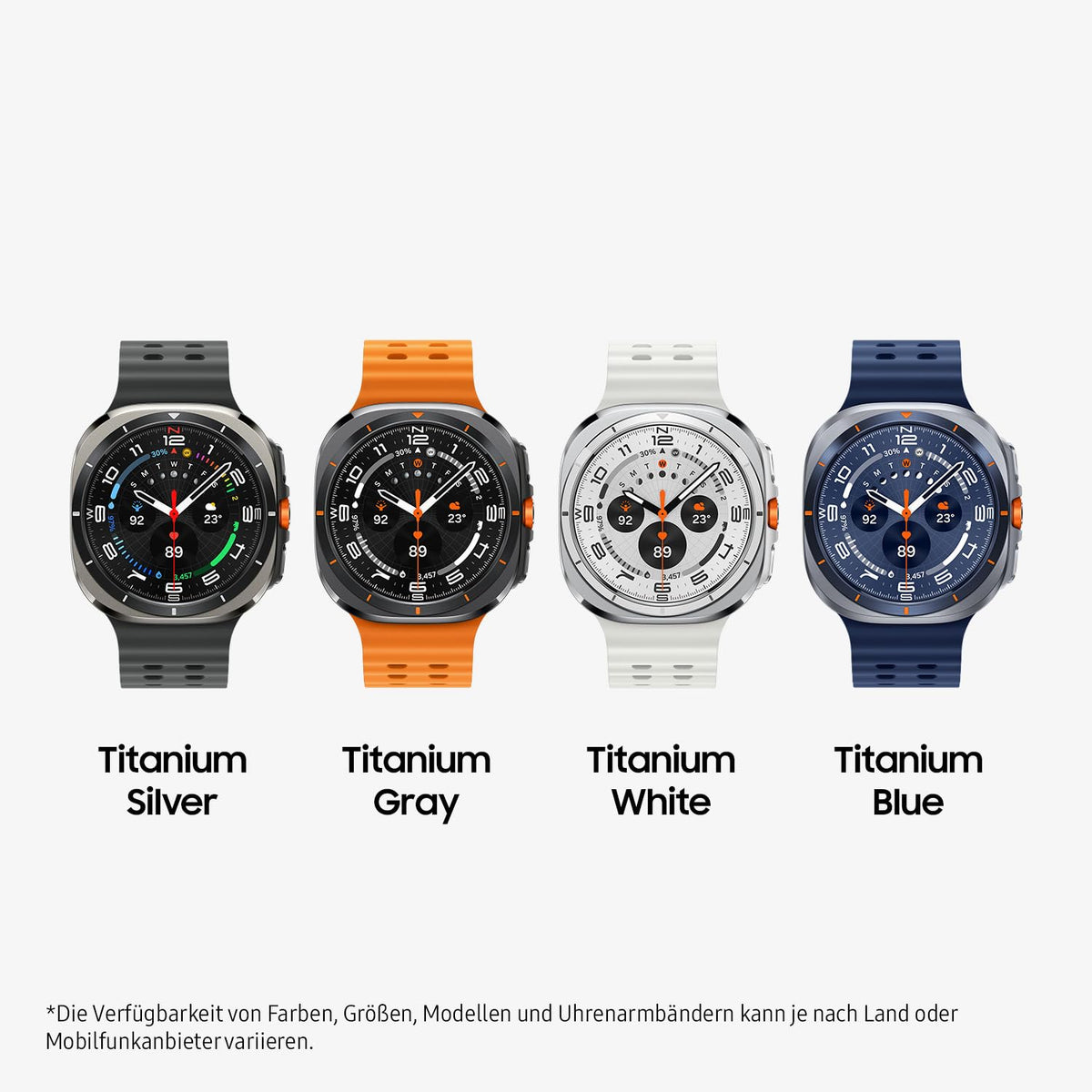 Samsung Galaxy Watch Ultra (2025) Smartwatch with Galaxy AI, fitness watch, marine band, titanium case, quick button, dual GPS, 64 GB storage, 47 mm, LTE, Titanium Gray, 3 years manufacturer warranty. - SM-L705FZA2DBT