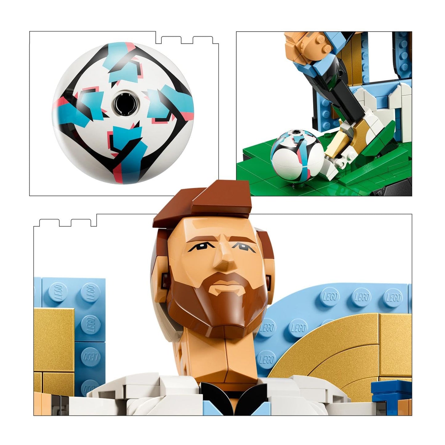 LEGO Editions Lionel Messi - Football Legend Toy - 3D Figures Model Building - DIY Children's Room Decoration - Gift for Boys, Girls from 12 Years and Adult Sports Fans - 43015