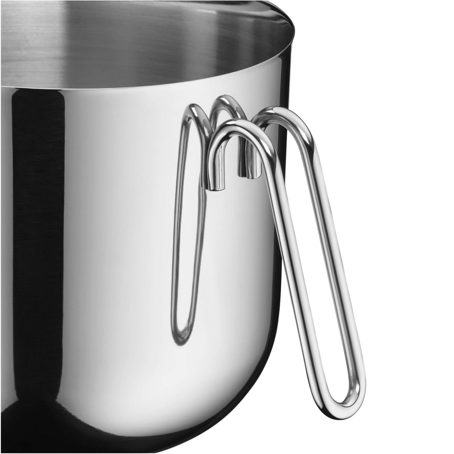 WMF Function Bowls stainless steel mixing bowl with lid 2.5l, mixing bowl with splash guard 18.5 cm, polished Cromargan stainless steel, internal scaling, dishwasher safe - 06.4566.6030