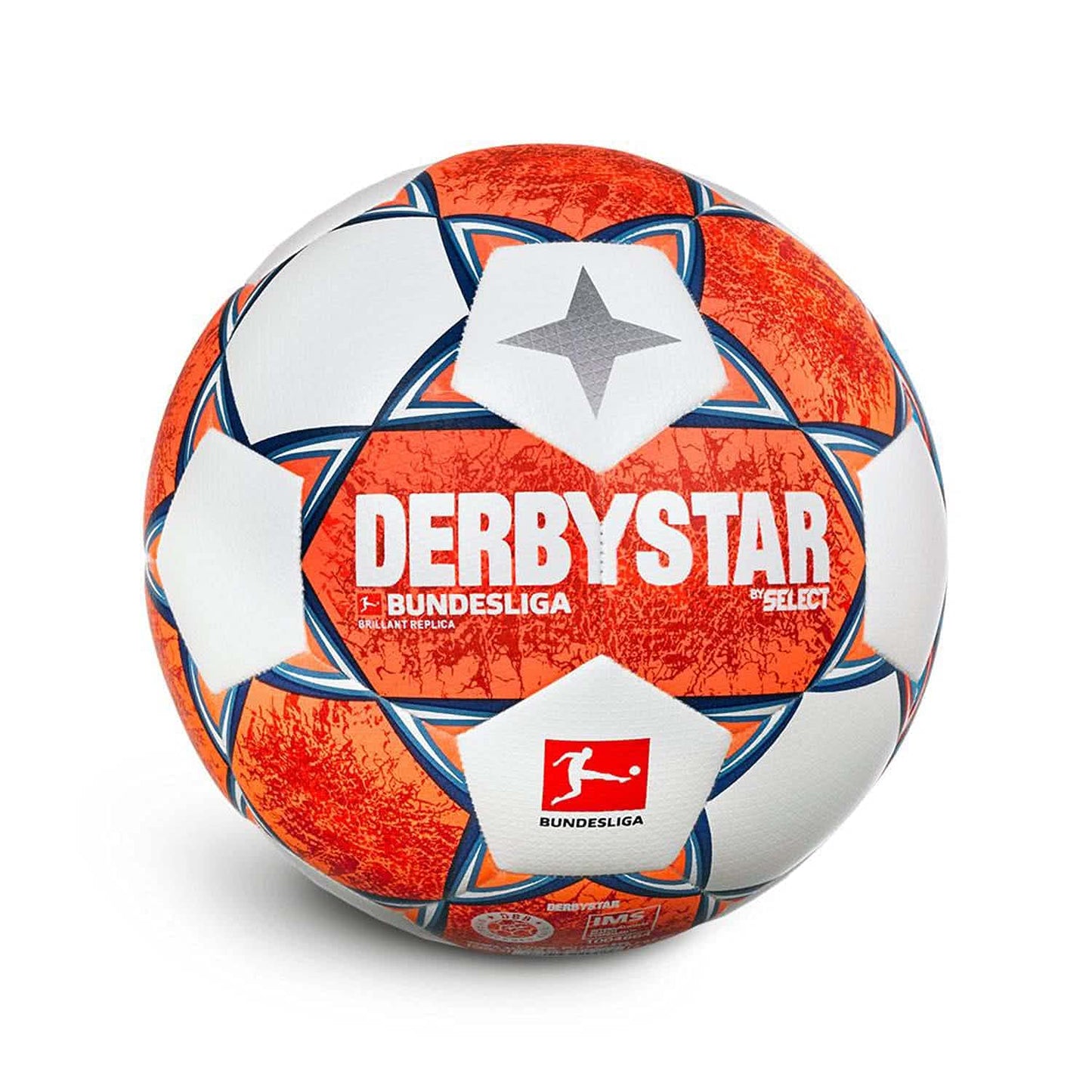 Derbystar 1323 Brilliant Replica v21 White Orange Blue 5 - Bundesliga