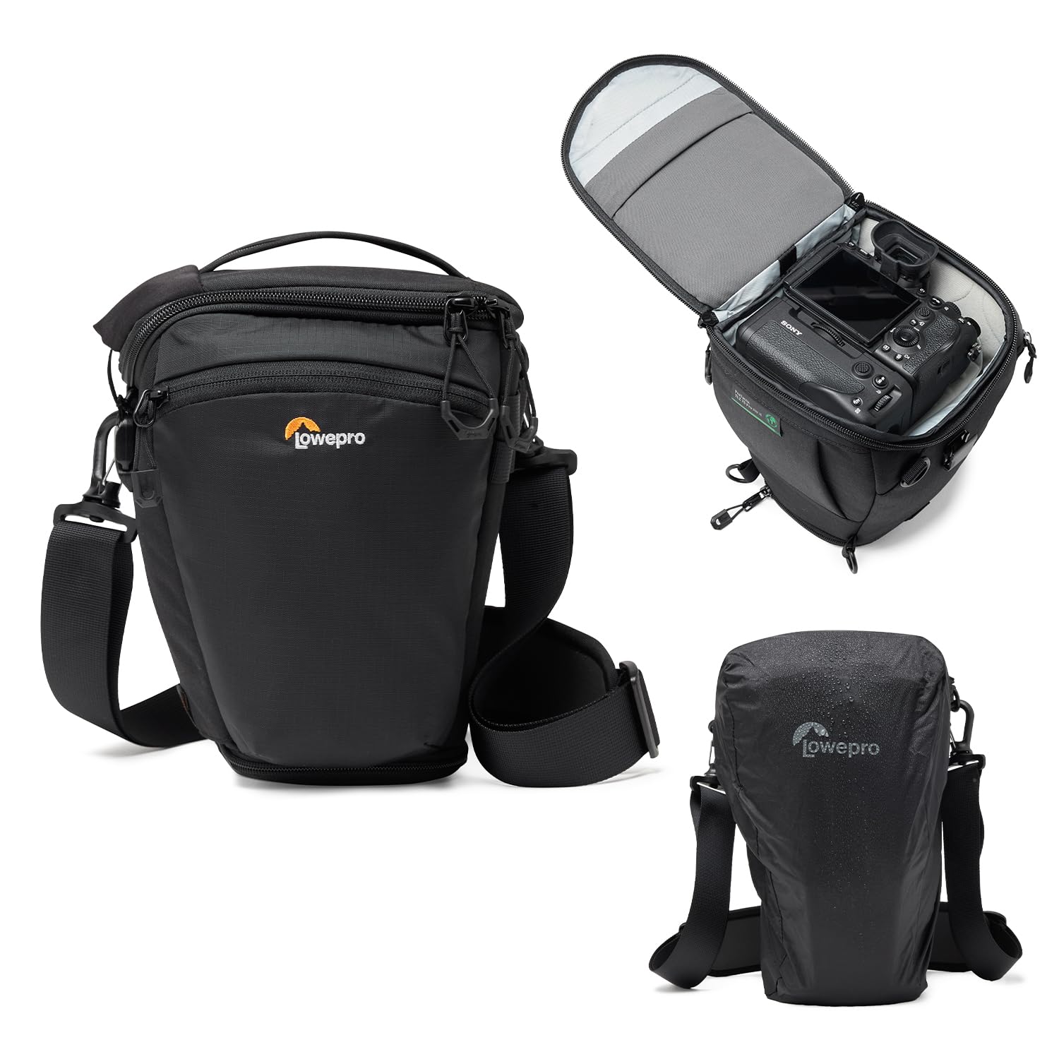 Lowepro ProTactic TLZ 70 Pro AW III toploader camera bag for mirrorless DSLR, volume 5 l, DIM: 30.5x14x16 cm, for cameras with attached lens, modular shoulder bag, for photographers/videographers - LP37495-PWW