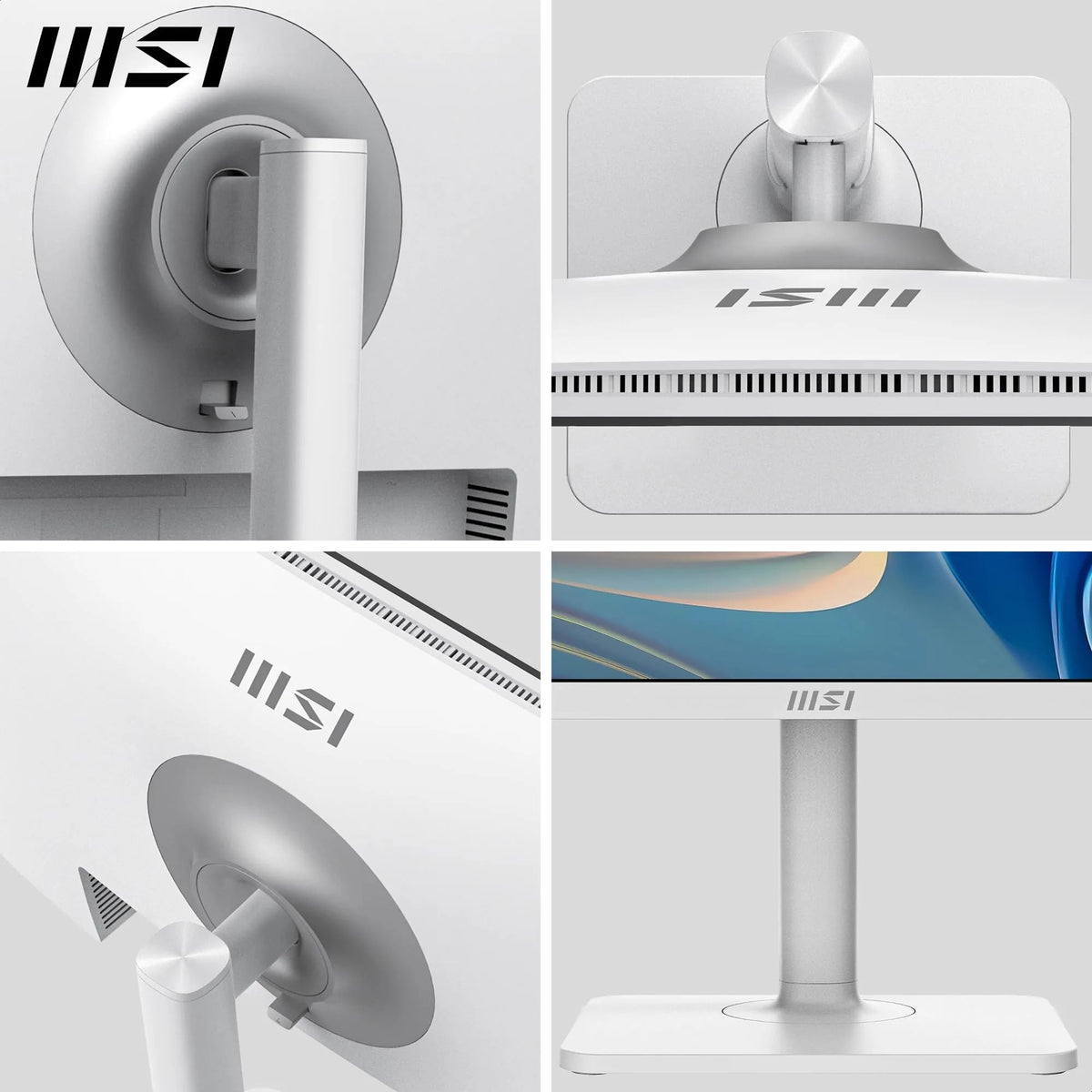 MSI Modern MD272UPHW 27-Inch UHD Office Monitor - 3840 x 2160 IPS Panel, 60Hz, eye-friendly display, VESA mountable, 4-way adjustable - HDMI 2.0b, DisplayPort 1.4a, Type-C, USB-B, USB-A - 9S6-3PB19H-279