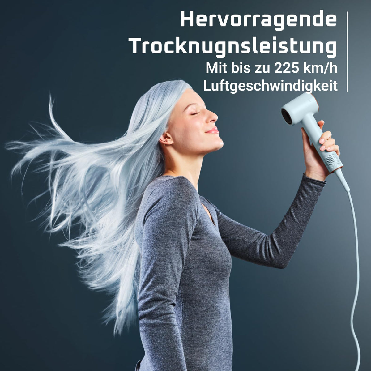 Rowenta Blumia Hair Dryer, High-Speed Motor, 6-mm Magnetic Nozzle - HY5N10E0