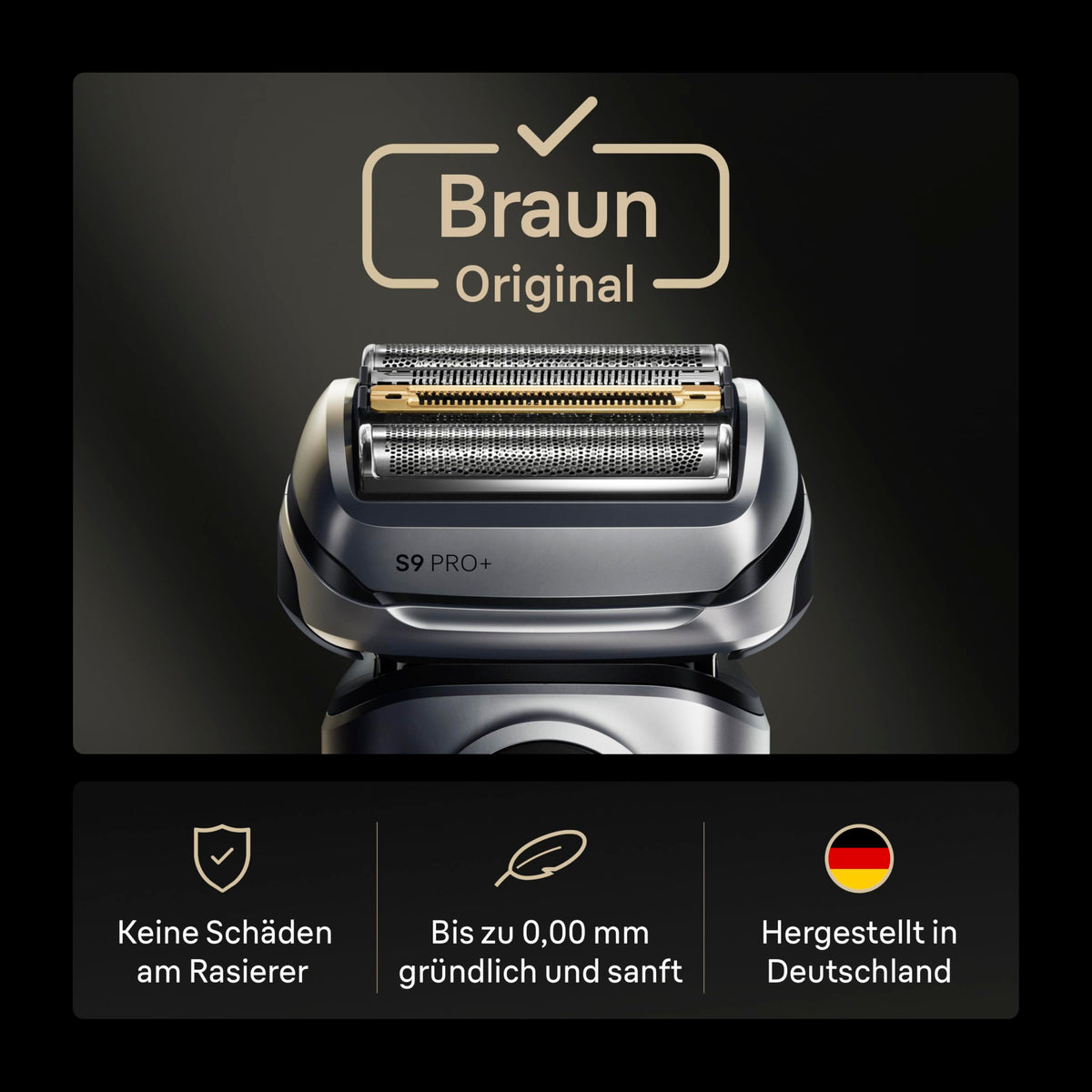 Braun Series 9 PRO+ Cap de ras original 96M, argintiu