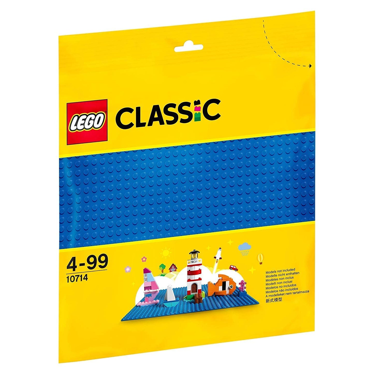 LEGO 10714 Classic Blue Building Plate, 25cm x 25cm, Educational Toy, Creative Play