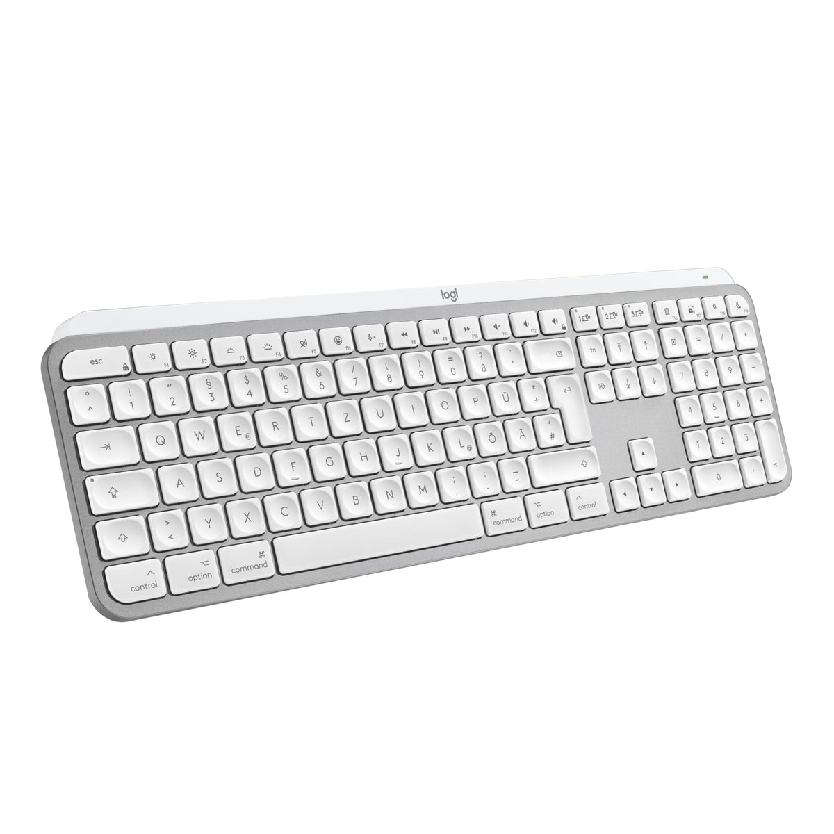 Logitech MX Keys S for Mac, wireless keyboard, fluid (Light Gray) - 920-011624