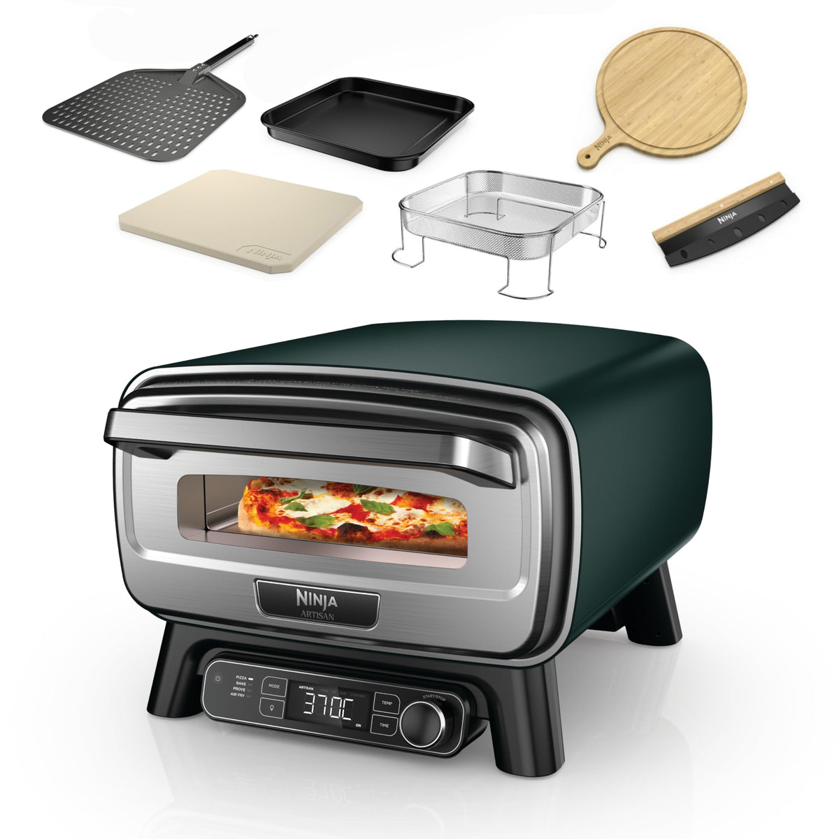 Ninja Artisan Outdoor Pizza Oven and Air Fryer, 4 Functions - MO201AMZEU