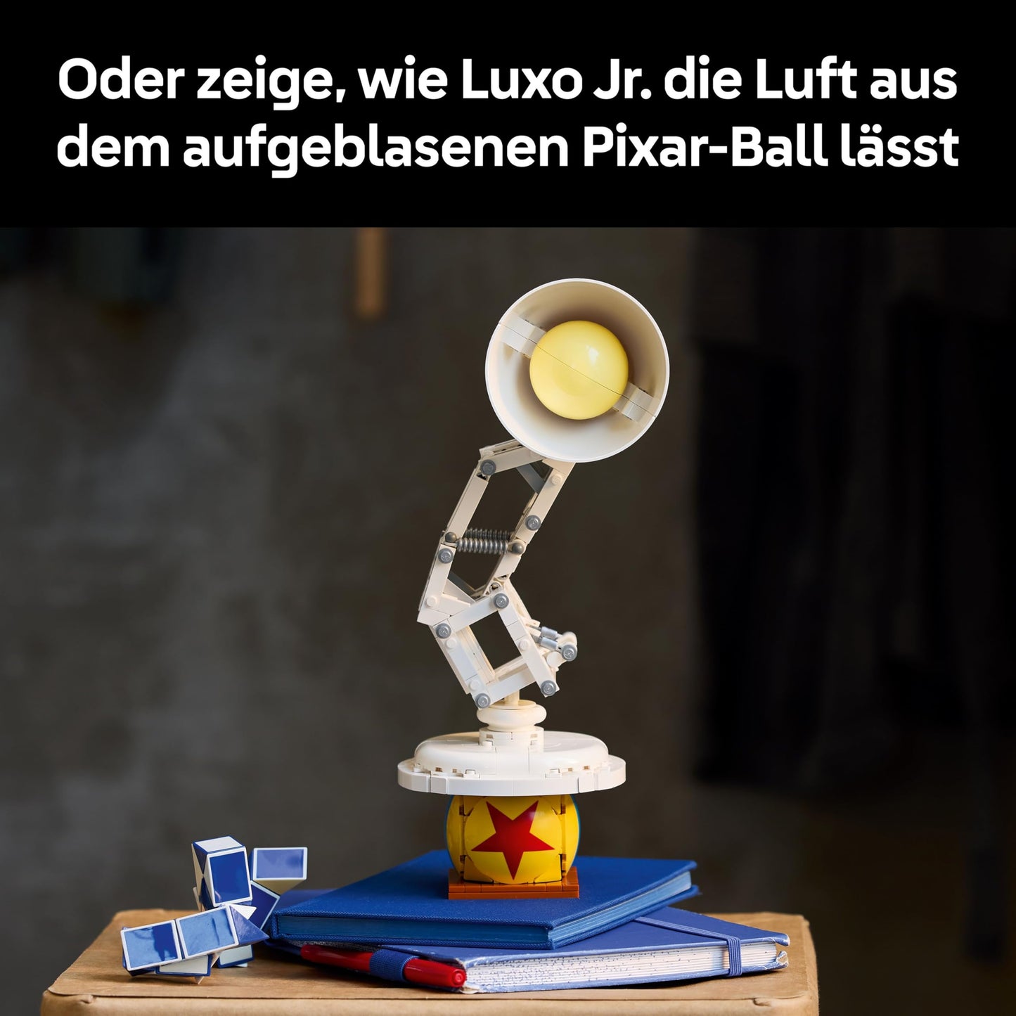 LEGO Ideas Disney Pixar set - model building for adults - 3D puzzle with hidden film references - DIY desk decoration - gift idea for collectors 21357
