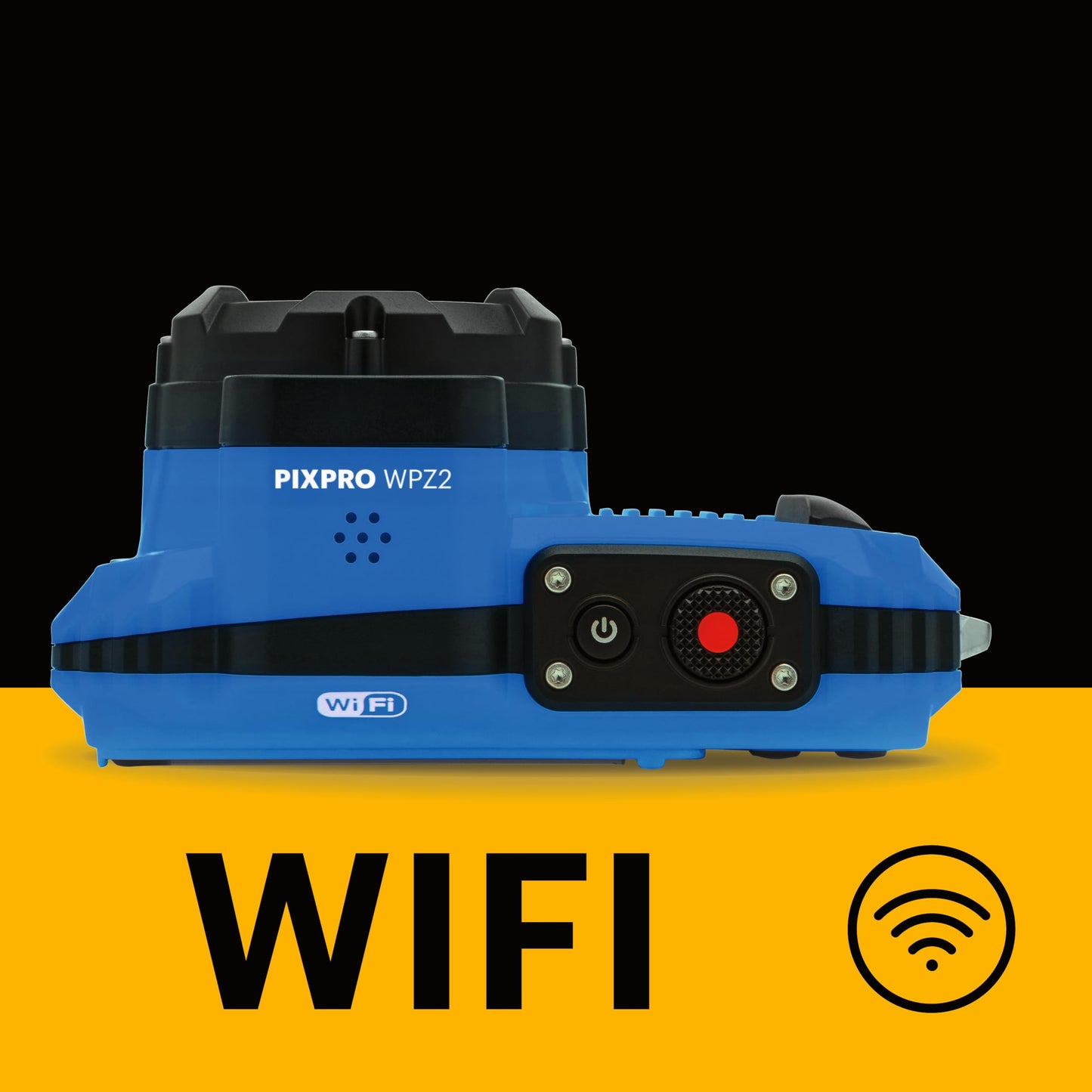 KODAK Pixpro WPZ2 - Digital camera compact 16M pixels, waterproof up to 15m, shockproof, video 720p, LCD screen 2.7 - Li-ion battery, blue - WPZ2BL