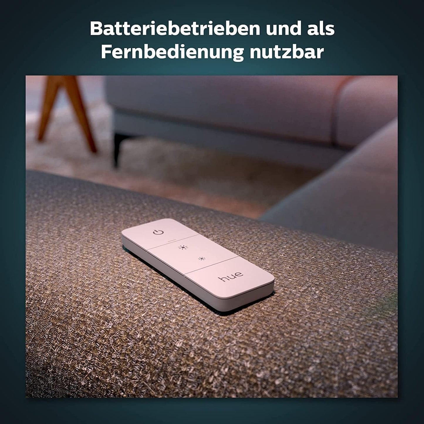 Philips Hue dimmer switch for Hue lighting systems, smart dimmer for controlling lights and light scenes, wireless light switch without installation, white - 929002398602