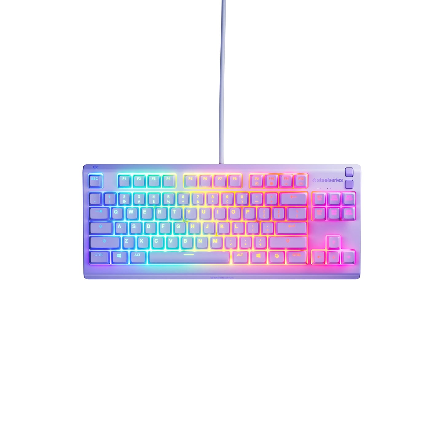 SteelSeries Apex 3 TKL Lavender RGB gaming keyboard - 64943