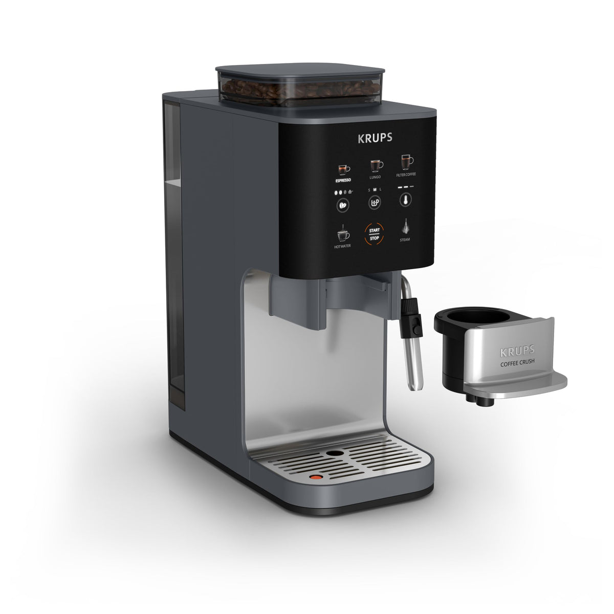 KRUPS Coffee Crush Edition, Espresso-Masina de cafea automată, doar 15 cm lățime - SA404BE1