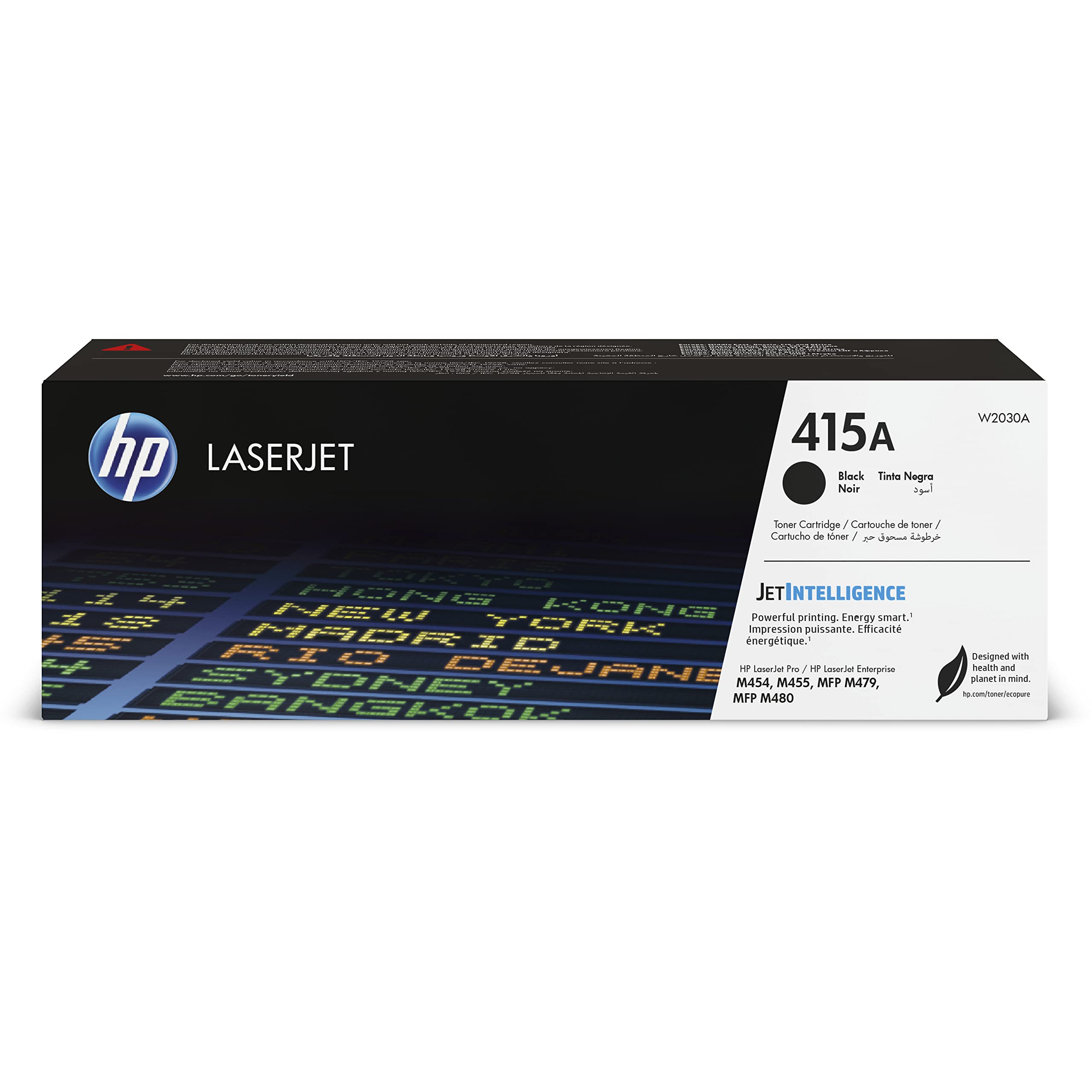 HP W2030A 415A Toner Cartridge 2400 Pages Toner, Black, Standard