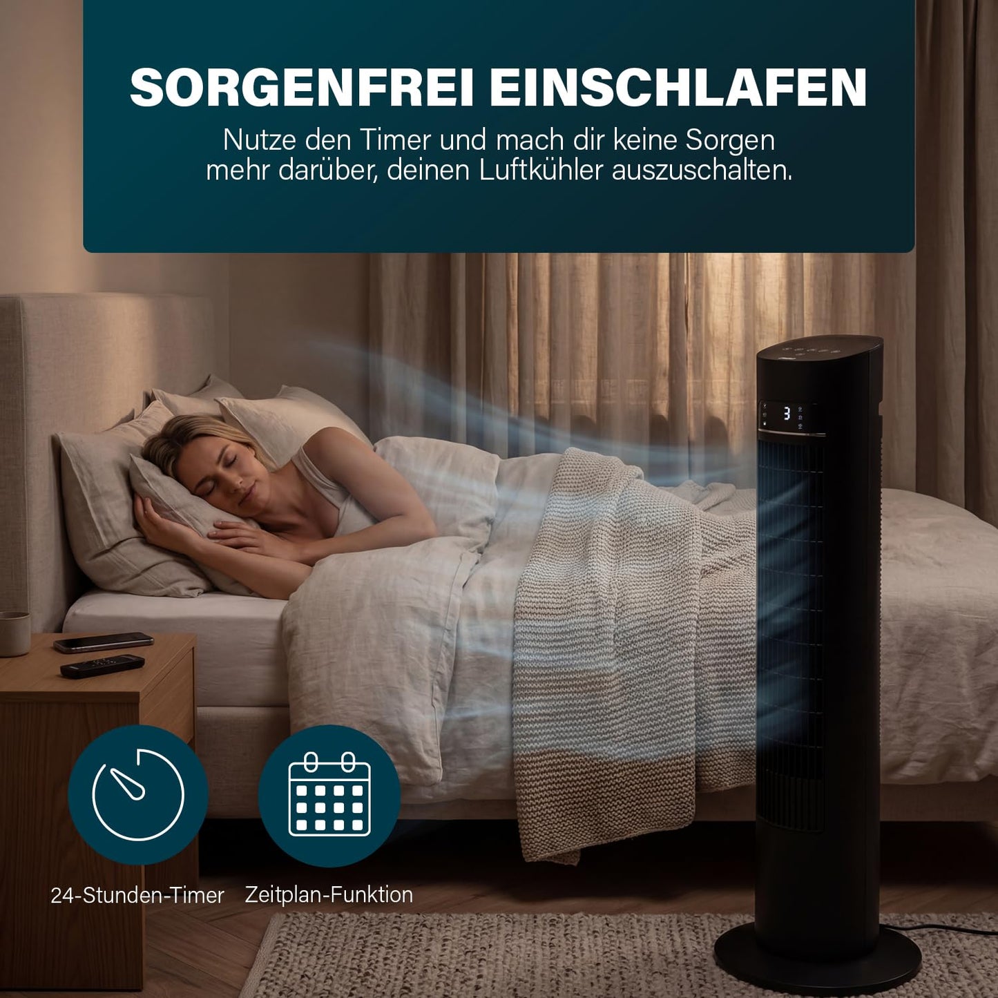 Princess air cooler - air cooling through evaporation - air conditioning without drain hose - 3 modes, 3 speed levels - operation via app - 358670 - 01.358670.01.001