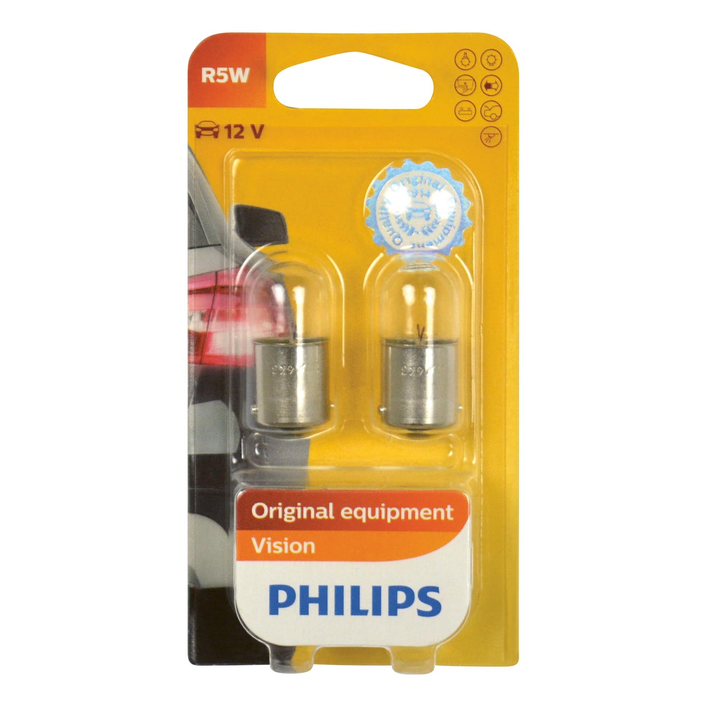 Philips Original Vision R5W 5W 12V 2x (12821B2)