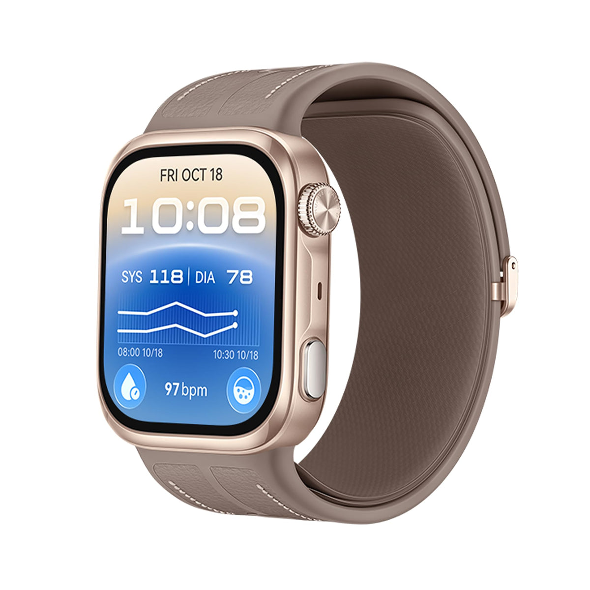 HUAWEI Watch D3 Smartwatch with Blood Pressure Measurement, 11.3 mm Profile, Mocha Gold - Riva-B19