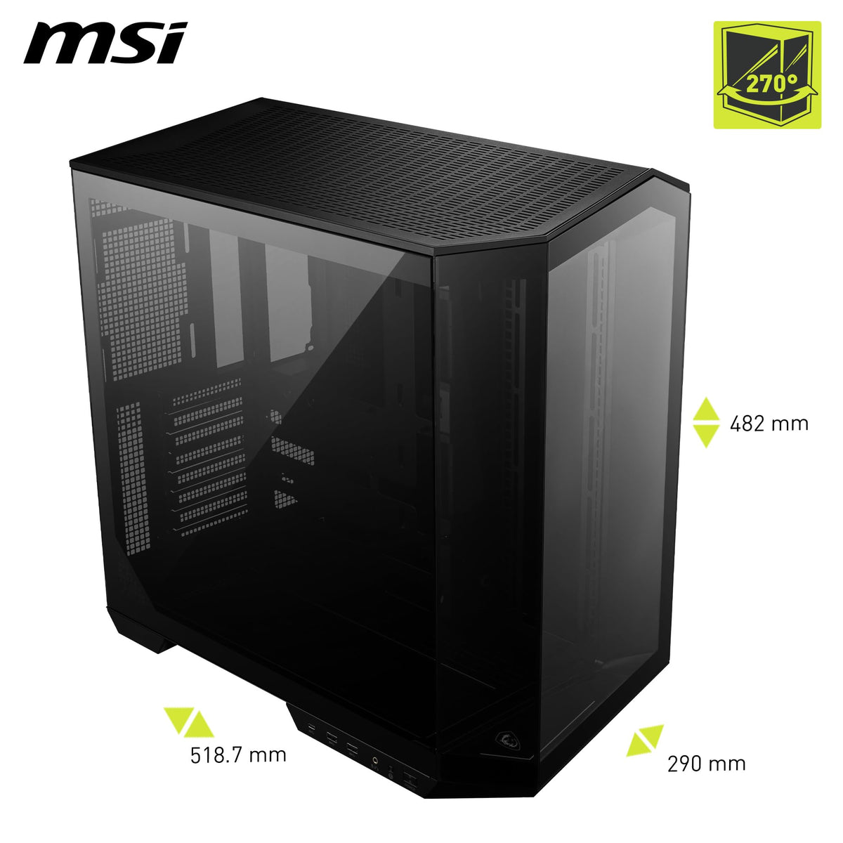 MSI MAG PANO 100L PZ - ATX PC Case - 306-7G26L21-HH9