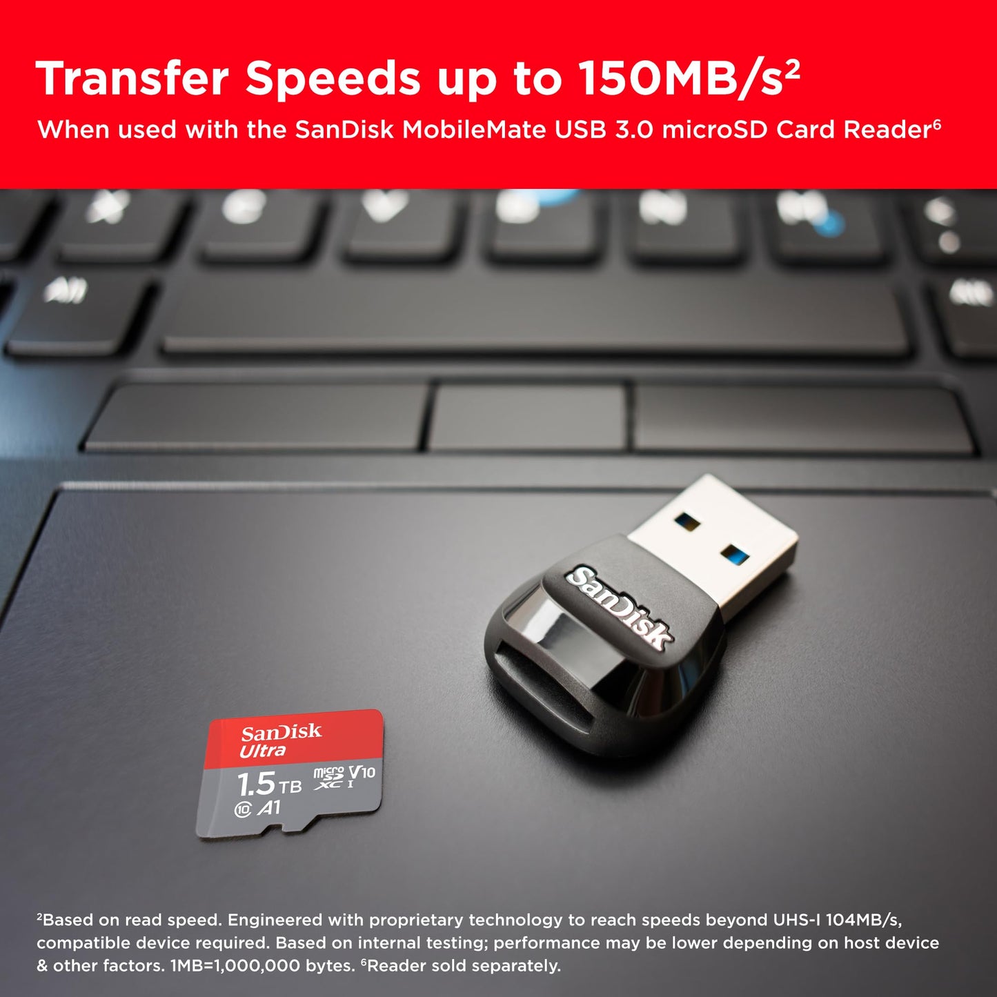 SanDisk Ultra microSDXC 1.5TB (SDSQUAC-1T50-GN6MA)