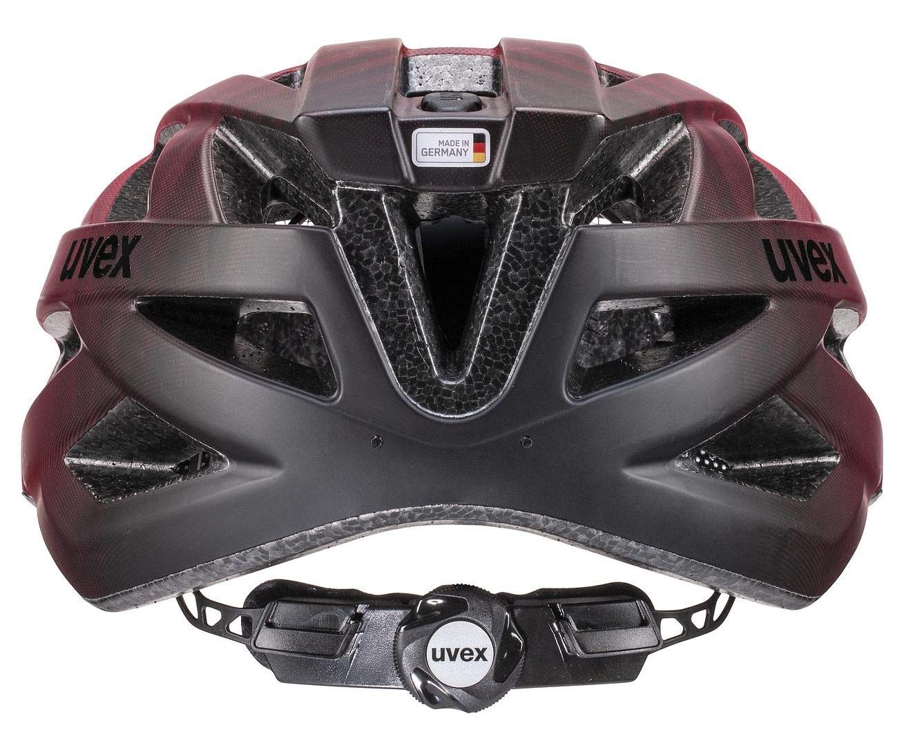 uvex i-vo cc bicycle helmet, red-black matt, 56-60 cm - S413423