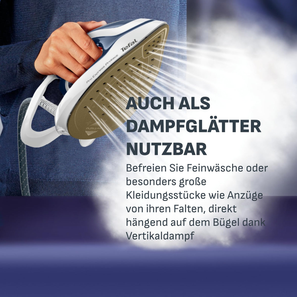 Tefal Pro Express Protect stație de călcat cu aburi, 7,6 Bar presiune a aburului - GV9225