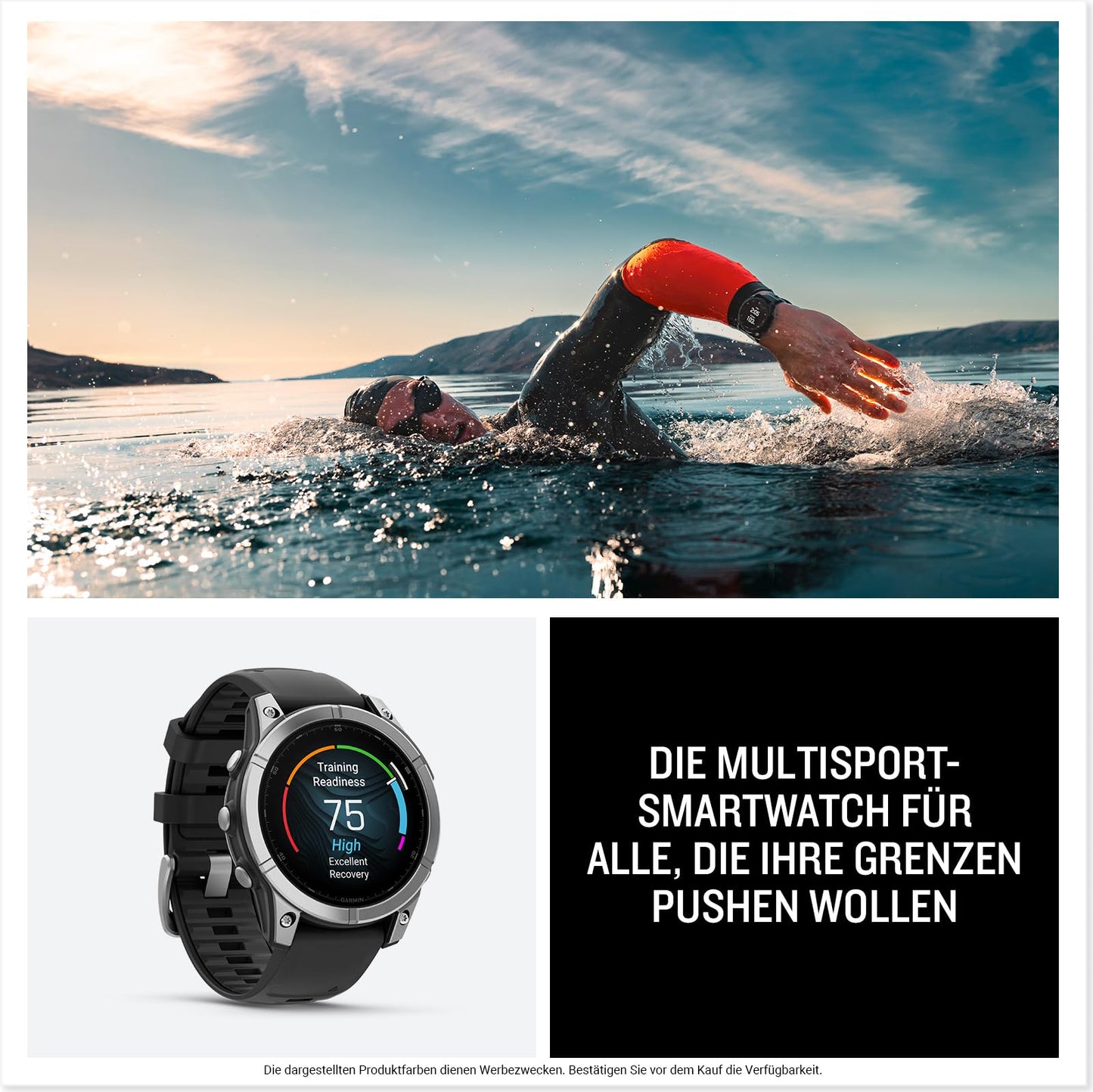 Garmin fēnix E 47mm – GPS multisport smartwatch with 1.3" AMOLED touch/button display, TOPO maps, over 80 pre-installed sports apps, Music Pay - 010-03025-00