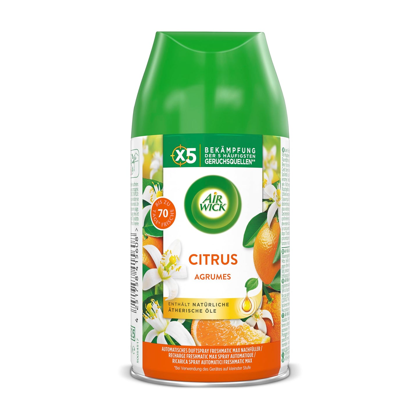 Air Wick Freshmatic Max – Refill Set – Automatic Room Spray – Citrus Room Fragrance – 6 x 250 ml Refills - 3234218