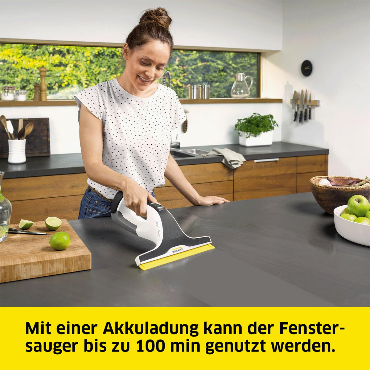 KÄRCHER Battery Window Vacuum WV 7 Signature Line, Battery Life: 100 min - 1.633-780.0
