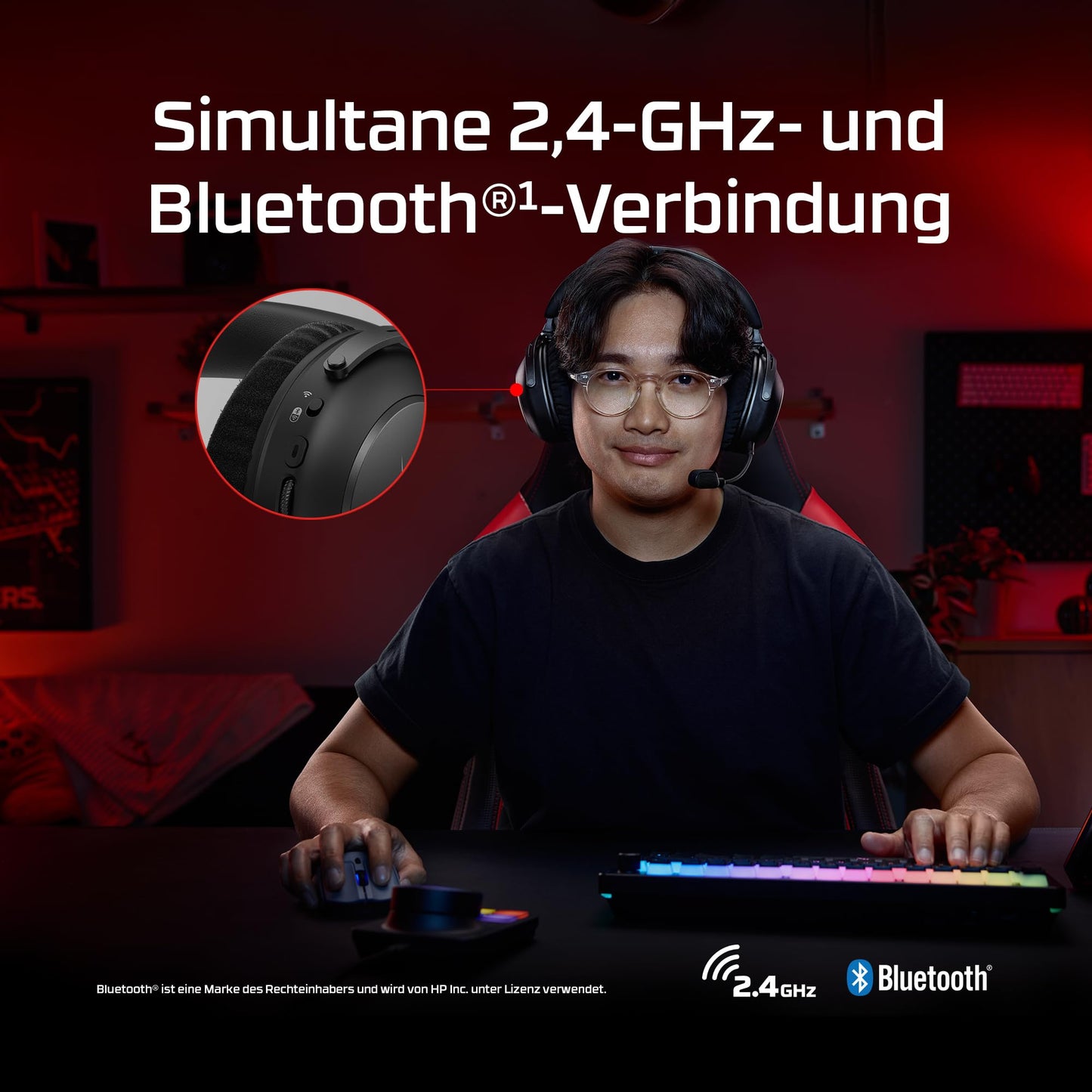HyperX Cloud Alpha 2 Wireless Gaming Headset Black (AJ5C7AA)